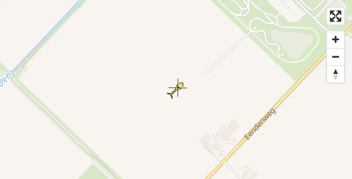 Routekaart van de vlucht: Ambulancehelikopter naar Lelystad