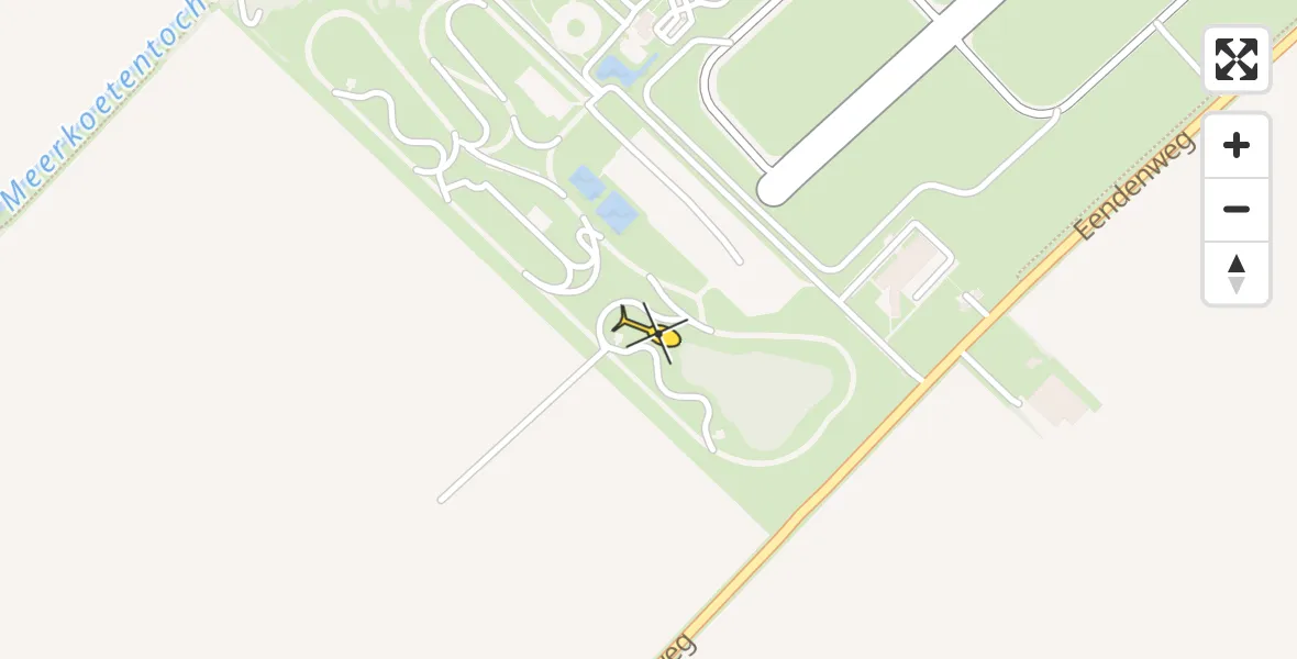 Routekaart van de vlucht: Ambulancehelikopter naar Lelystad