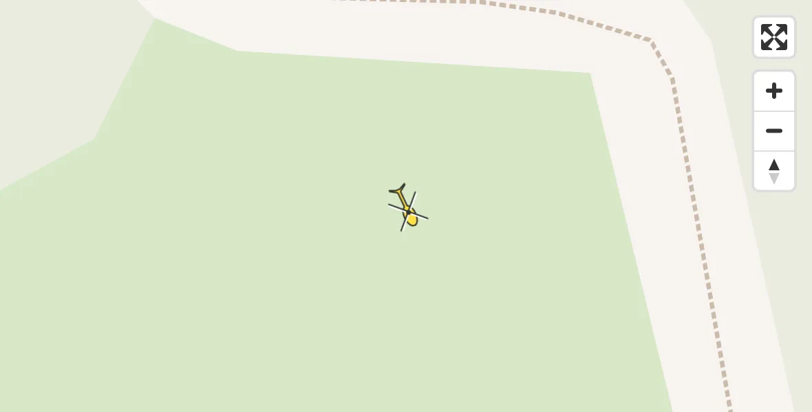 Vluchtroute Ambulancehelikopter van Olst naar Olst