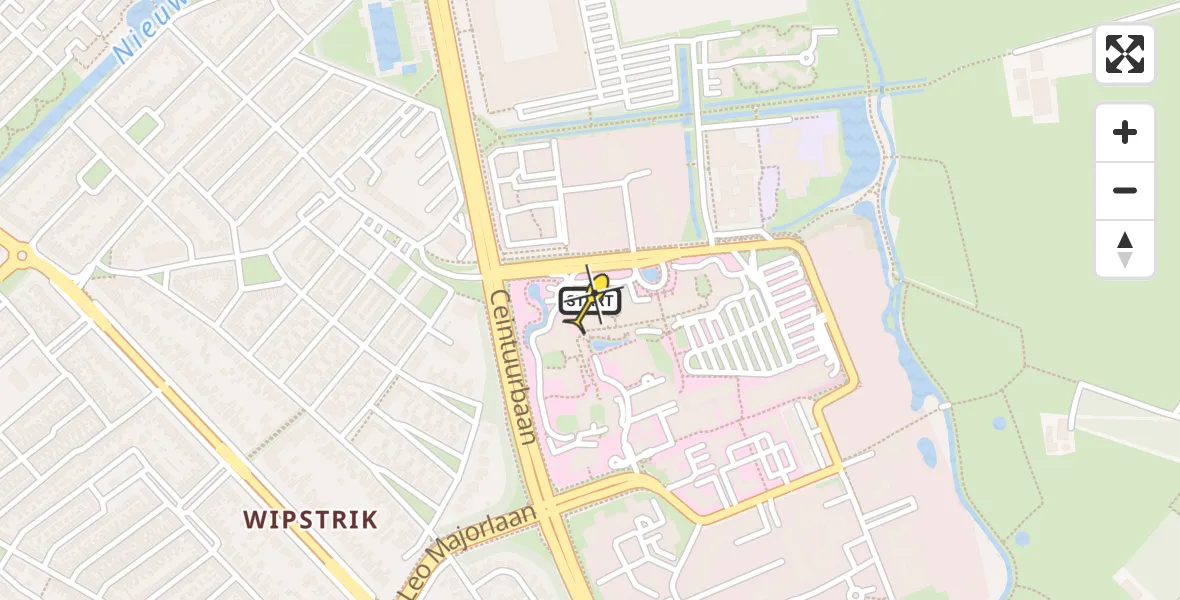 Routekaart van de vlucht: Traumaheli naar Zwolle