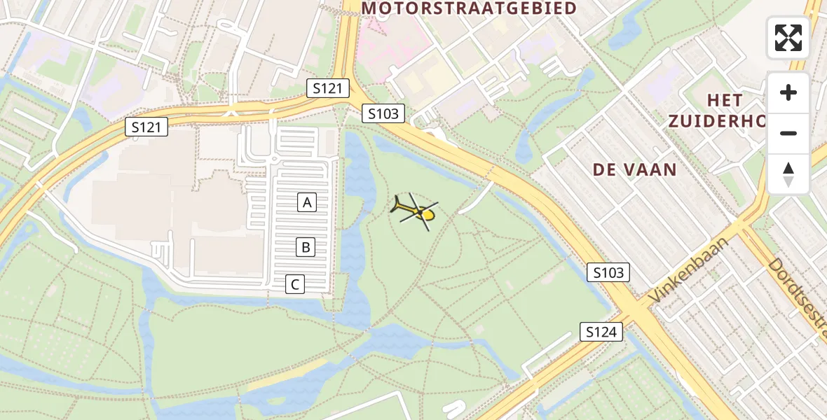 Routekaart van de vlucht: Lifeliner 2 naar Rotterdam