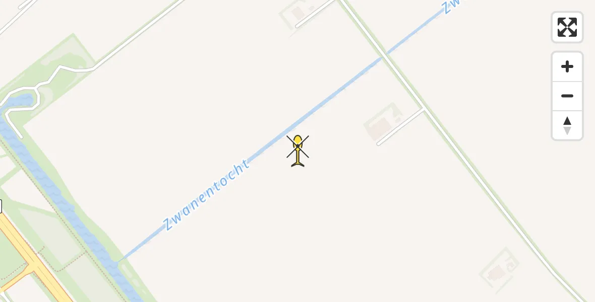 Routekaart van de vlucht: Ambulancehelikopter naar Lelystad