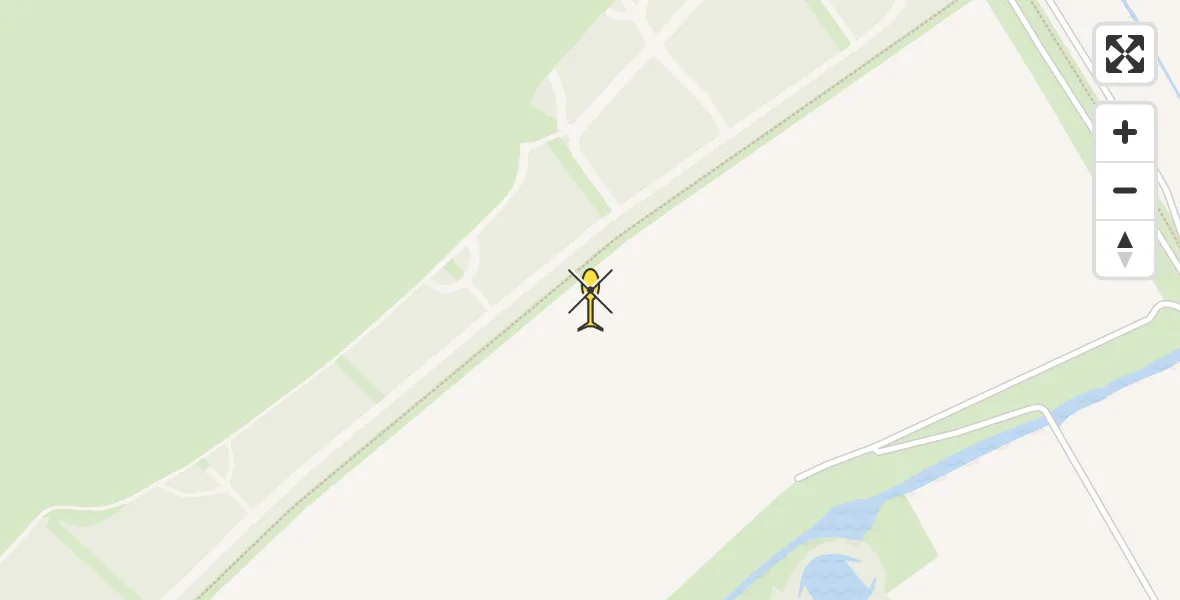 Routekaart van de vlucht: Ambulancehelikopter naar Vierhuizen