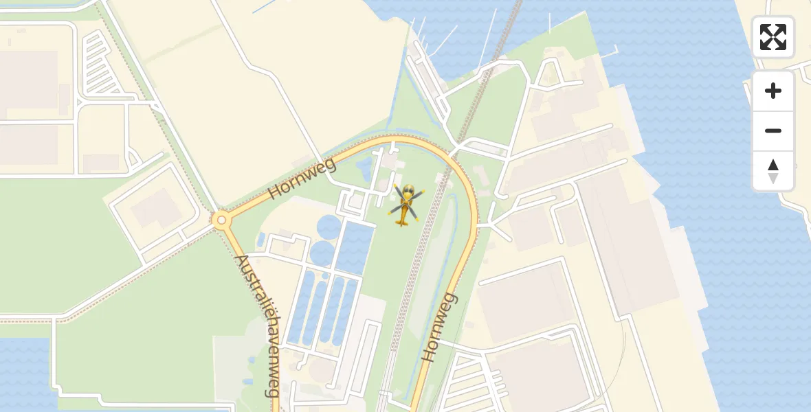 Vluchtroute Traumahelikopter Amsterdam Heliport - Amsterdam Heliport, 13 januari 2024, 10:11