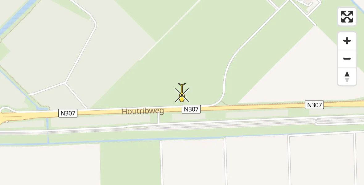 Routekaart van de vlucht: Lifeliner 1 naar Lelystad