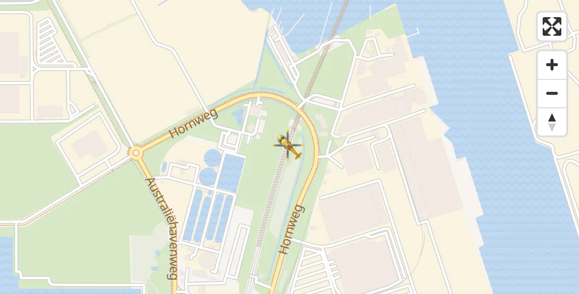 Vluchtroute Traumahelikopter Amsterdam Heliport - Amsterdam Heliport, 14 januari 2024, 14:30