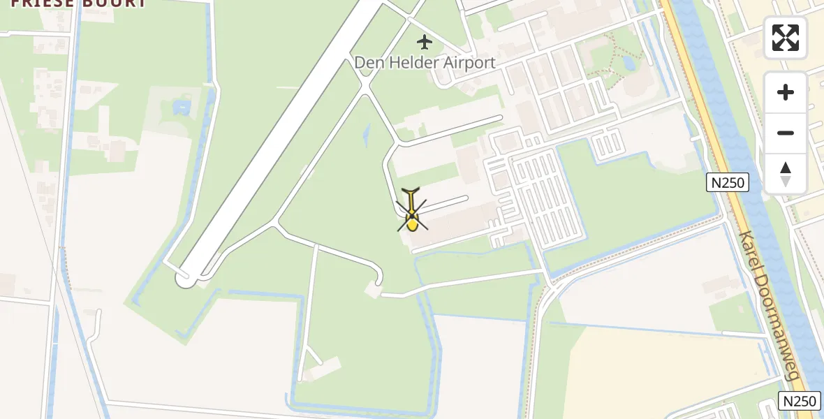 Vluchtroute  van Vliegveld De Kooy naar Vliegveld De Kooy