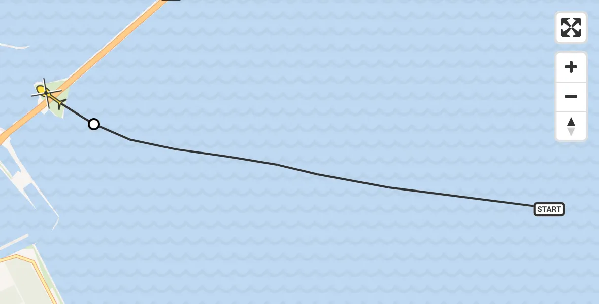 Routekaart van de vlucht: NCG06 naar Den Oever