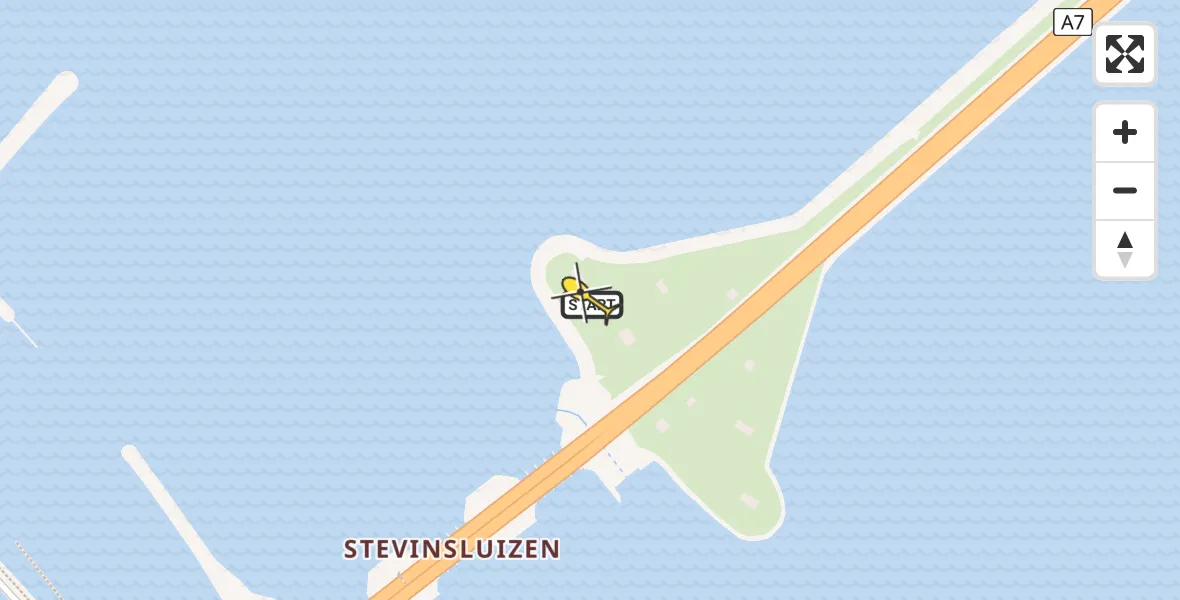 Routekaart van de vlucht: NCG06 naar Den Oever