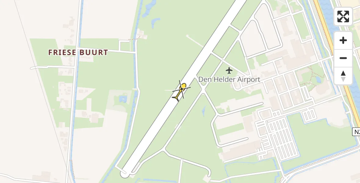 Vluchtroute  van Vliegveld De Kooy naar Vliegveld De Kooy