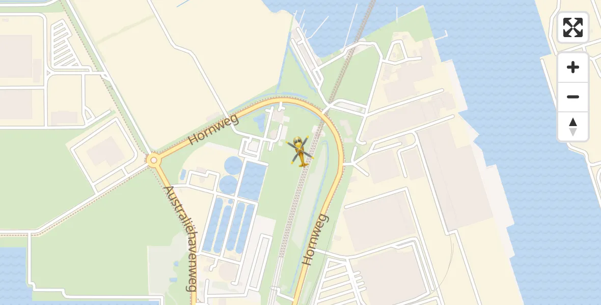 Vluchtroute Traumahelikopter Amsterdam Heliport - Amsterdam Heliport, 15 januari 2024, 17:30