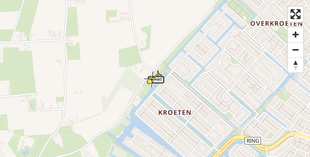 Routekaart van de vlucht: Lifeliner 3 naar Breda