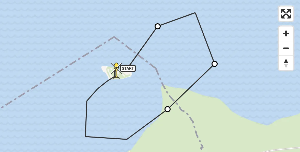 Routekaart van de vlucht: NCG06 naar Elahuizen