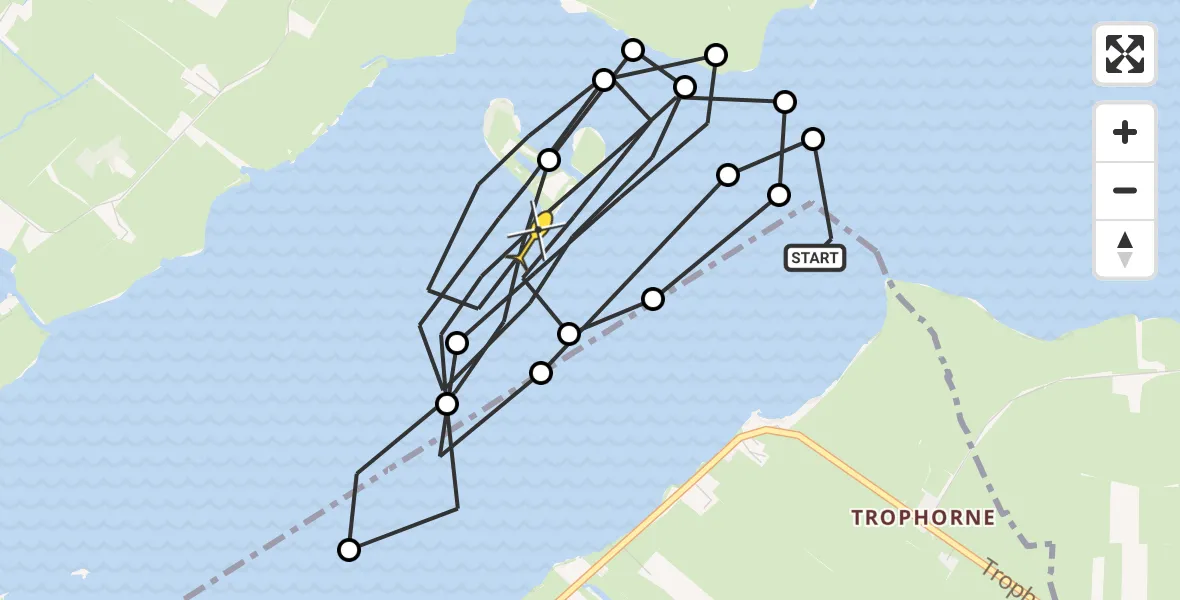 Routekaart van de vlucht: NCG06 naar It Heidenskip