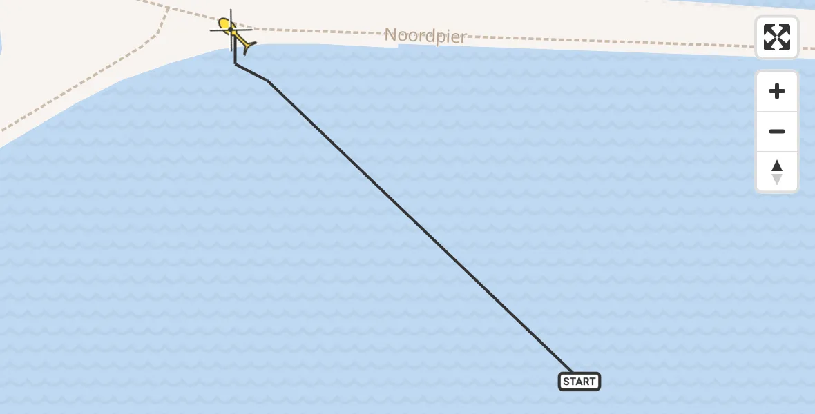 Routekaart van de vlucht: NCG06 naar Velsen-Noord