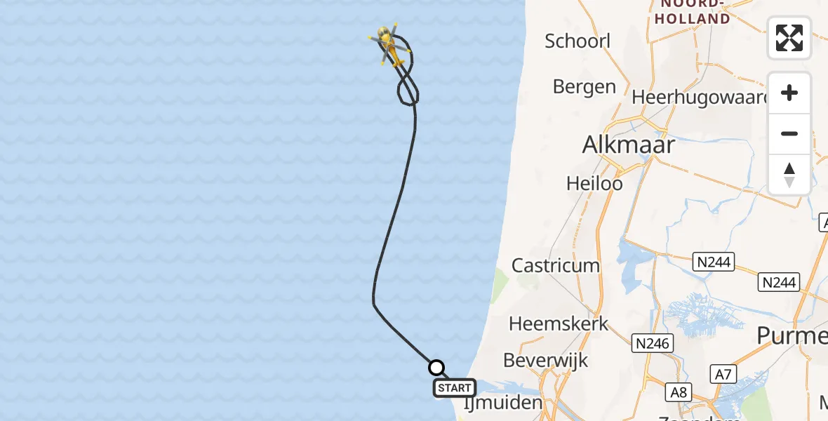 Vluchtroute  Velsen-Noord - , 18 januari 2024, 09:19