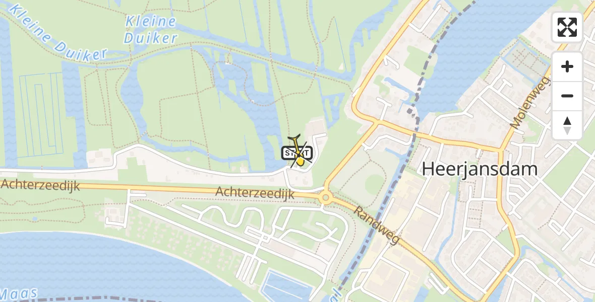 Routekaart van de vlucht: Lifeliner 2 naar Barendrecht