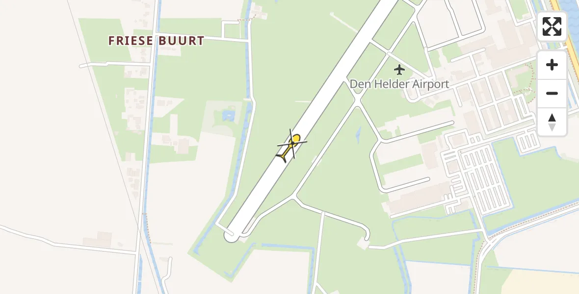 Vluchtroute  van Vliegveld De Kooy naar Vliegveld De Kooy