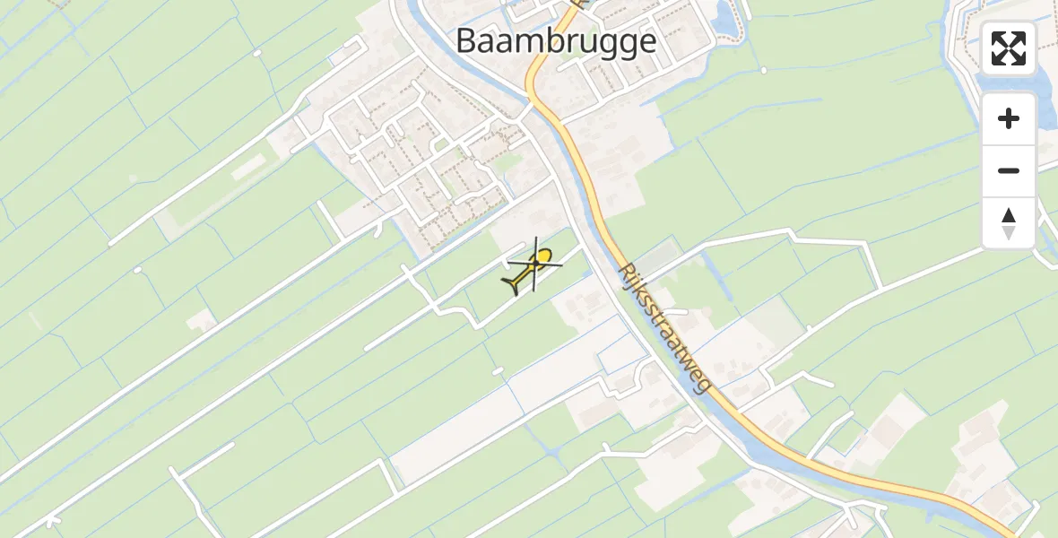 Routekaart van de vlucht: Lifeliner 1 naar Baambrugge