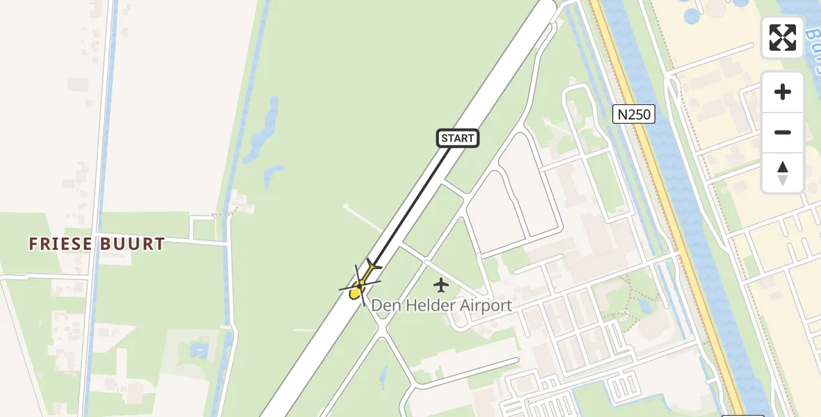 Routekaart van de vlucht: NCG06 naar Vliegveld De Kooy