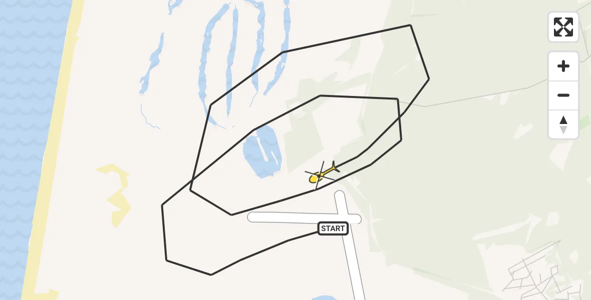 Routekaart van de vlucht: NCG06 naar Castricum