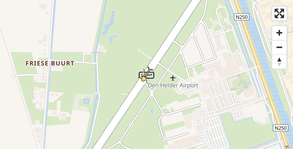 Vluchtroute  van Vliegveld De Kooy naar Vliegveld De Kooy