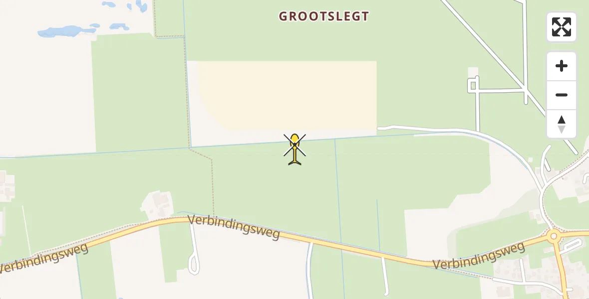 Routekaart van de vlucht: Ambulancehelikopter naar Ameland Airport Ballum