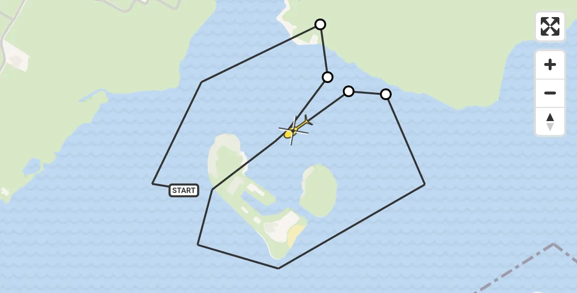 Routekaart van de vlucht: NCG06 naar It Heidenskip