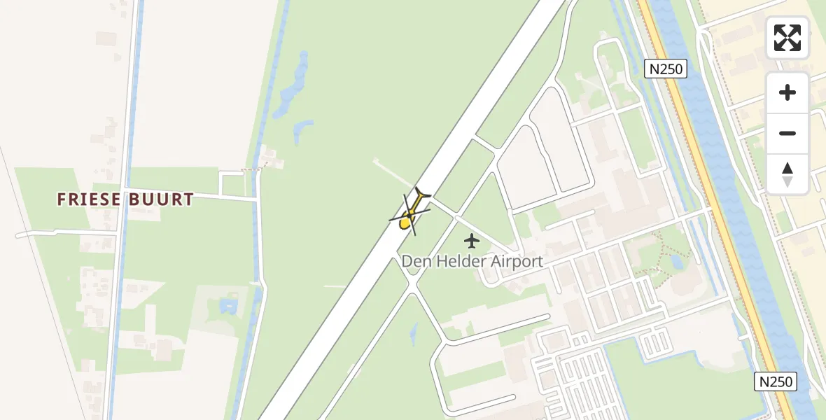 Vluchtroute  van Vliegveld De Kooy naar Vliegveld De Kooy