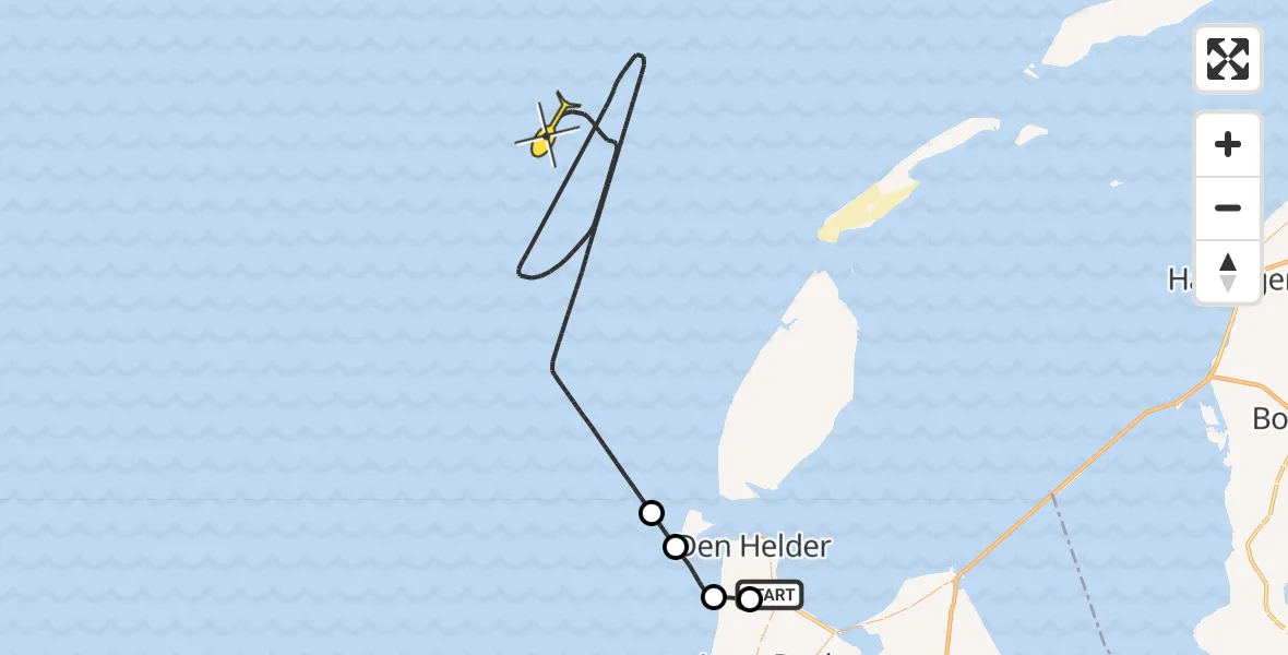Routekaart van de vlucht: NCG06 naar 
