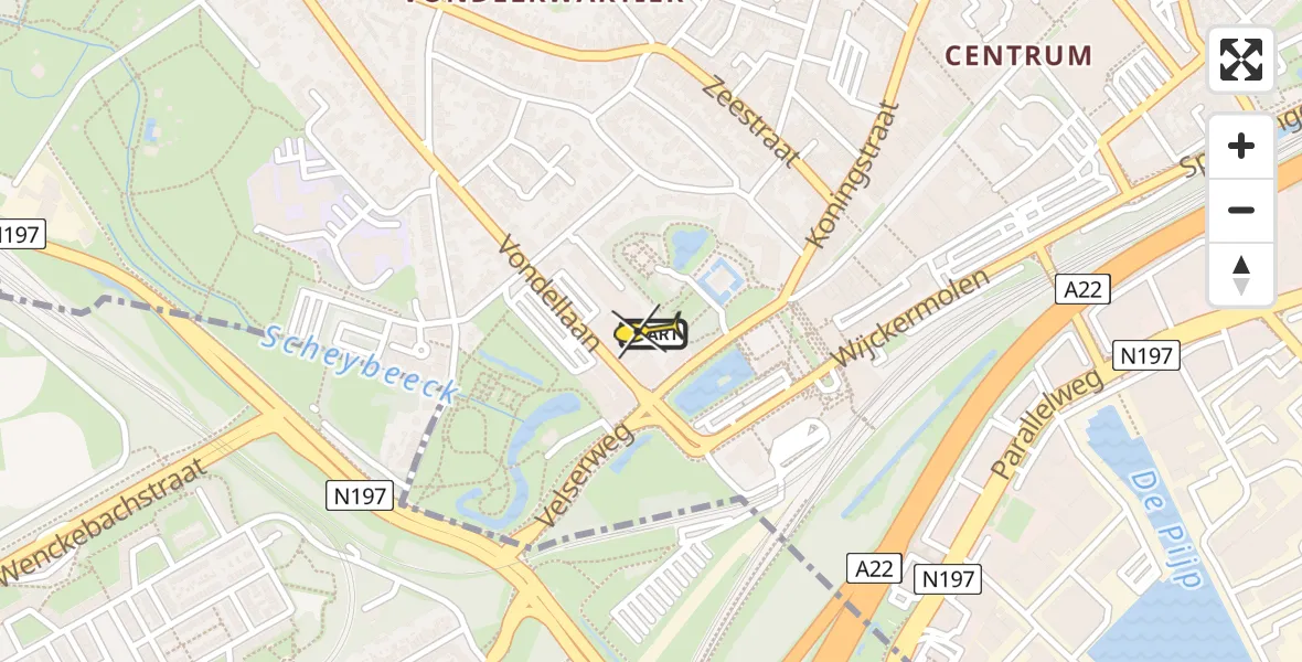 Routekaart van de vlucht: NCG06 naar Beverwijk