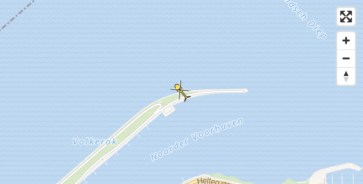 Routekaart van de vlucht: Traumahelikopter naar Willemstad