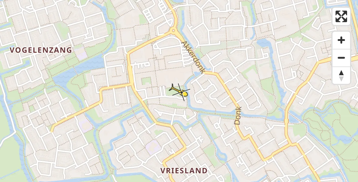 Routekaart van de vlucht: Traumaheli naar Spijkenisse