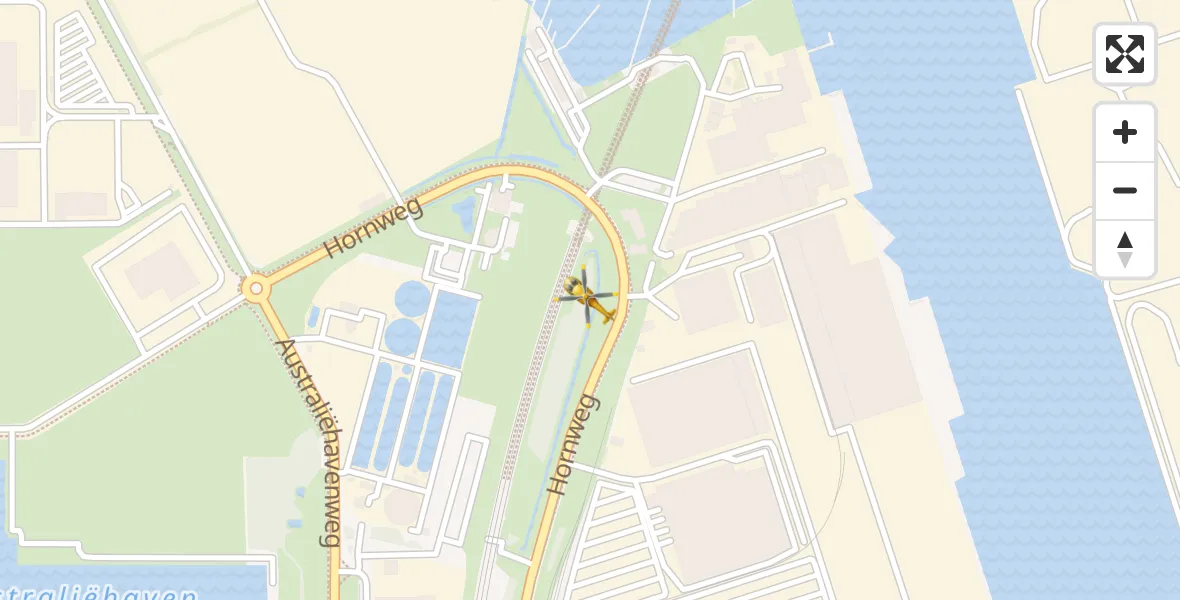 Vluchtroute Traumahelikopter Amsterdam Heliport - Amsterdam Heliport, 26 januari 2024, 16:24