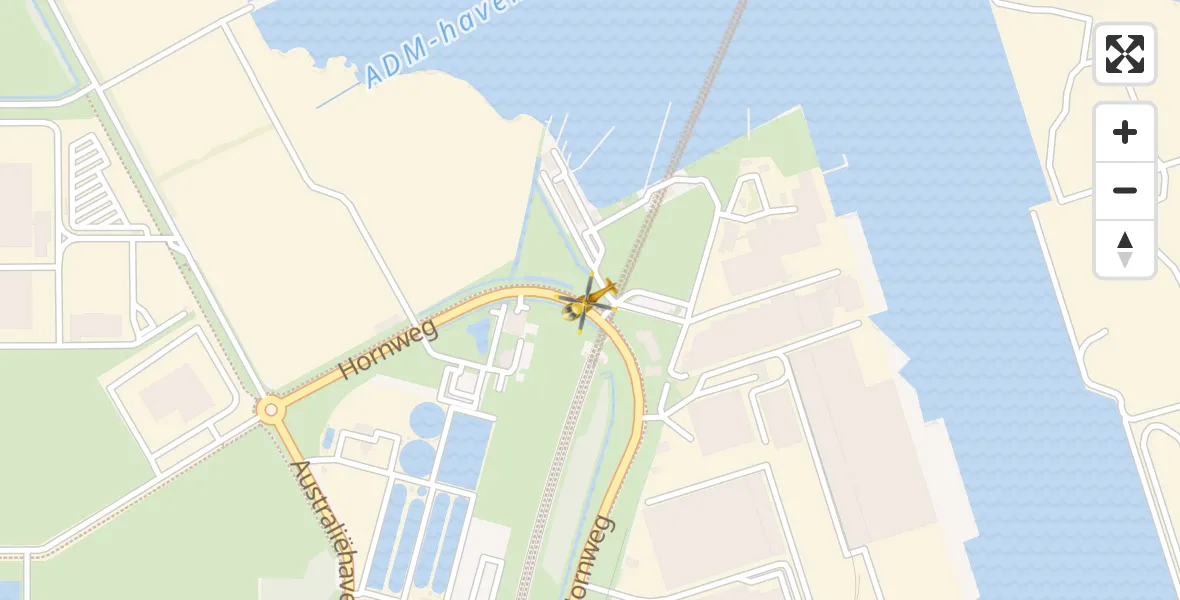 Vluchtroute Traumahelikopter Amsterdam Heliport - Amsterdam Heliport, 26 januari 2024, 19:20