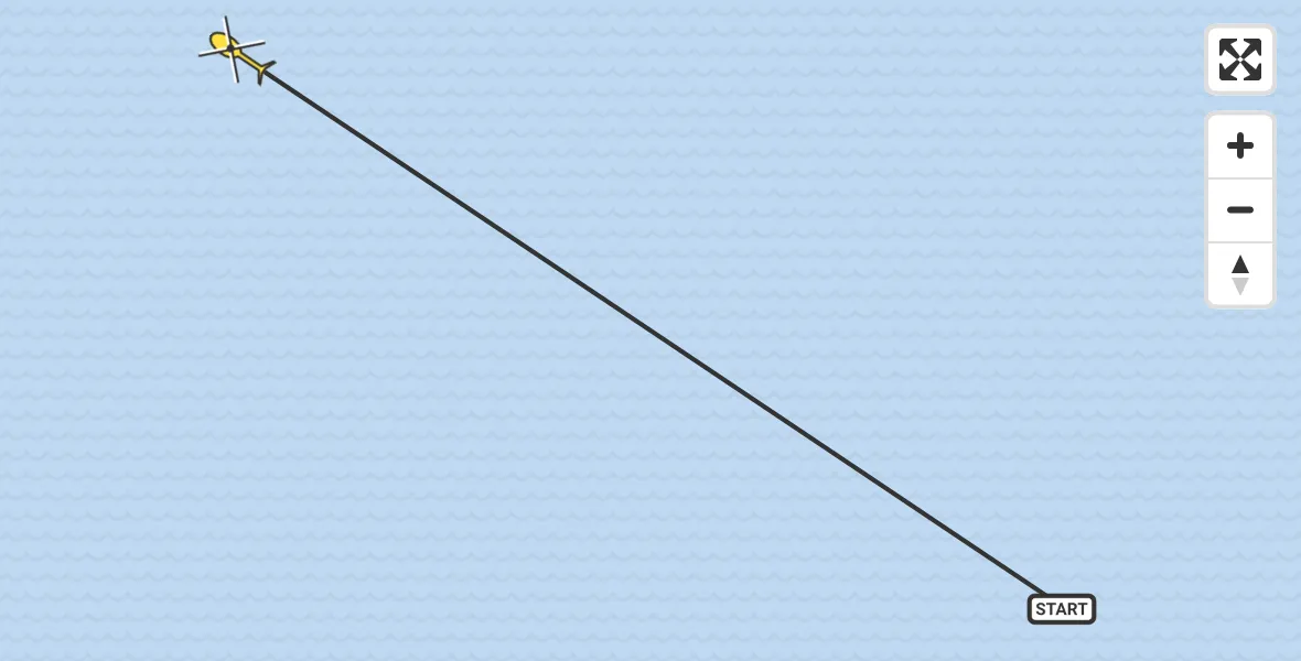 Routekaart van de vlucht: Ambulancehelikopter naar Oosterend