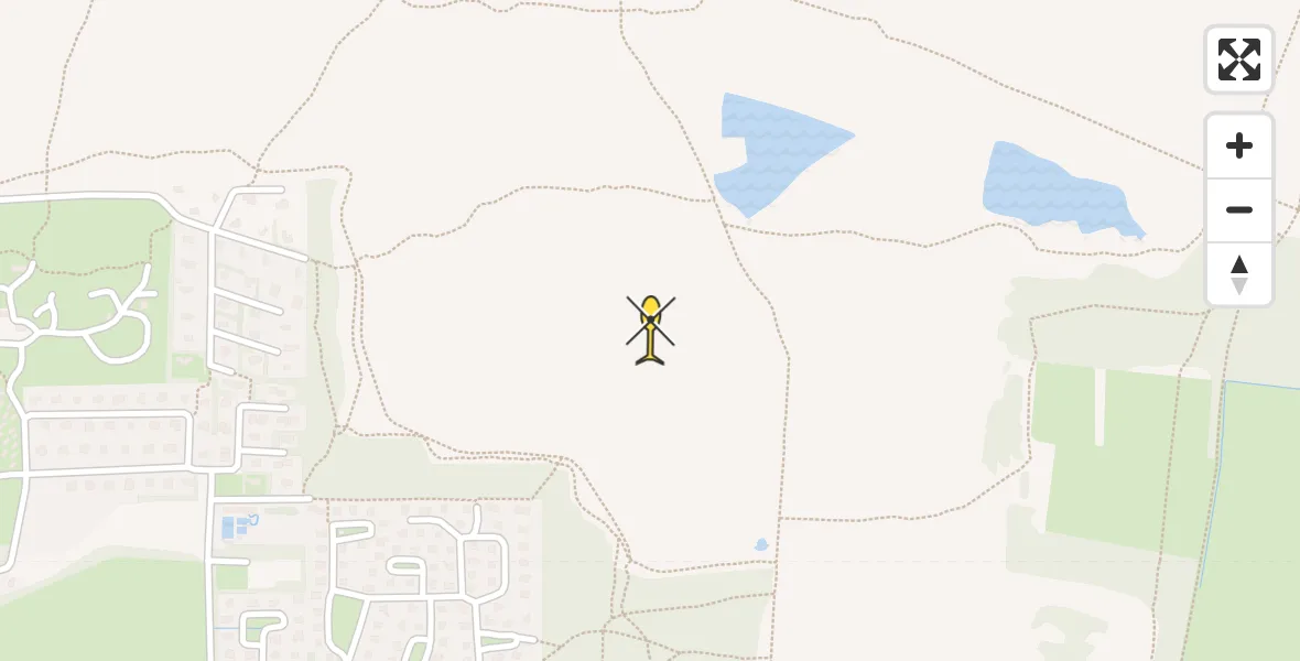 Routekaart van de vlucht: Ambulancehelikopter naar Ameland Airport Ballum