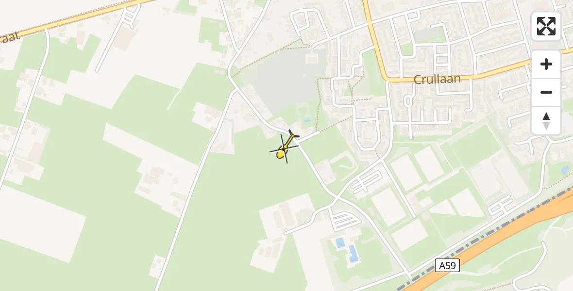 Routekaart van de vlucht: Traumahelikopter naar Made