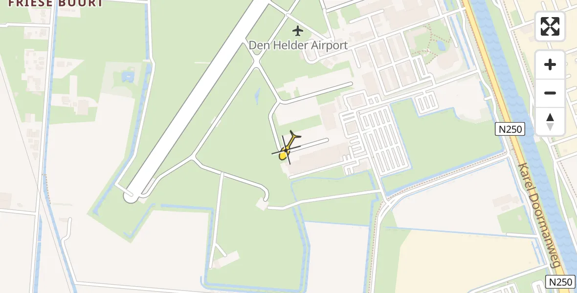 Vluchtroute  van Vliegveld De Kooy naar Vliegveld De Kooy