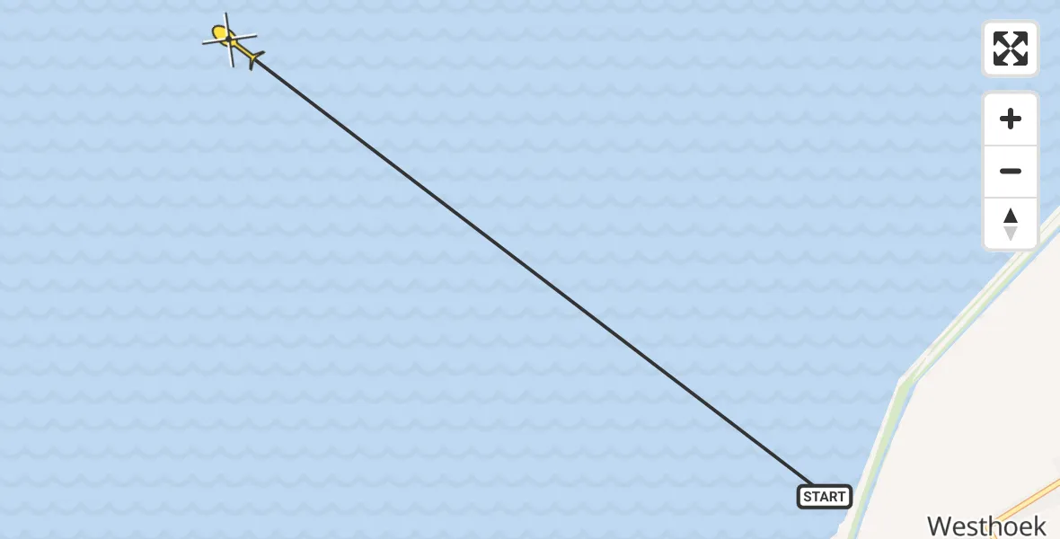 Routekaart van de vlucht: Ambulancehelikopter naar Formerum, Sedyk