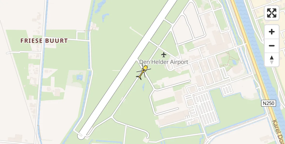 Vluchtroute  van Vliegveld De Kooy naar Vliegveld De Kooy