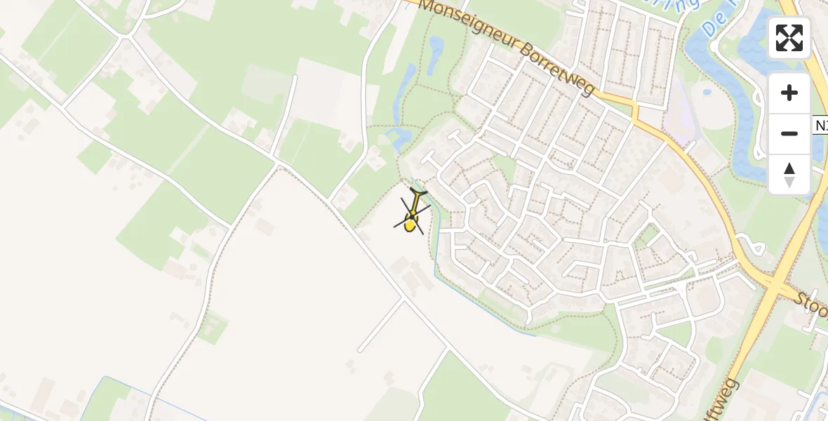 Routekaart van de vlucht: Traumahelikopter naar Velp