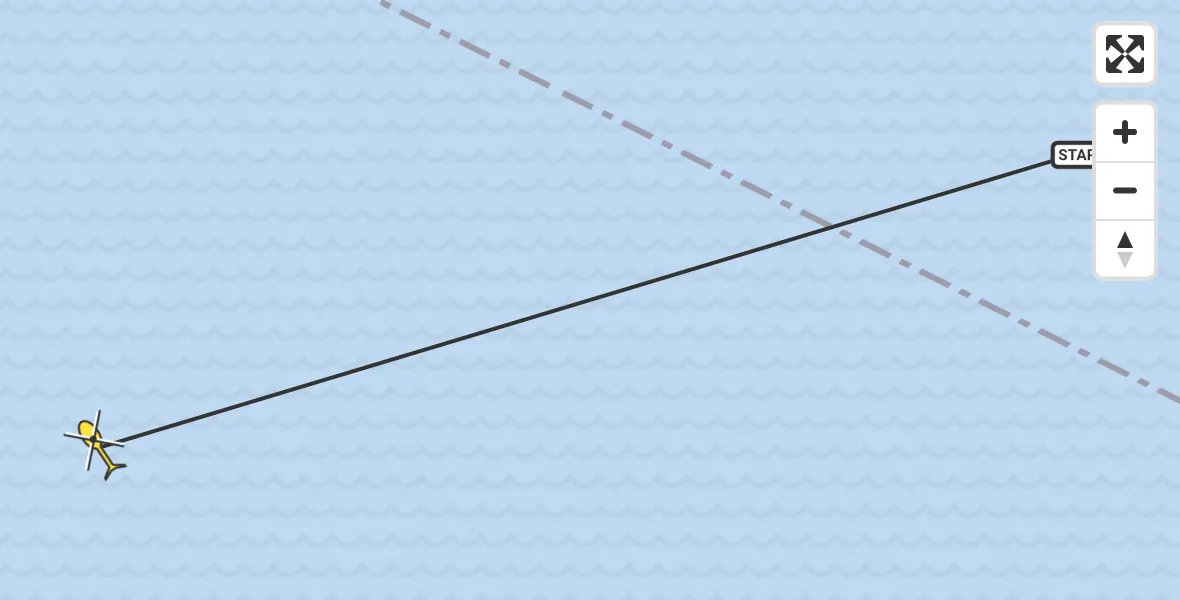Routekaart van de vlucht: Ambulancehelikopter naar Vlieland