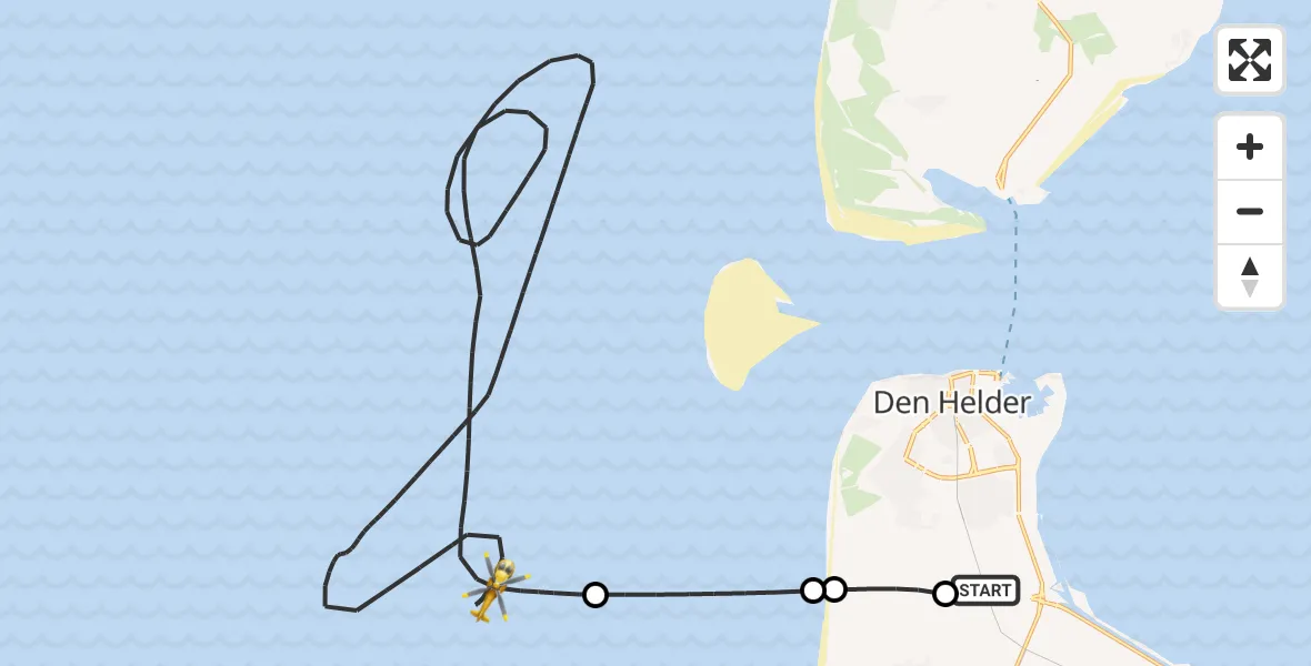 Vluchtroute  Vliegveld De Kooy - , 31 januari 2024, 08:41