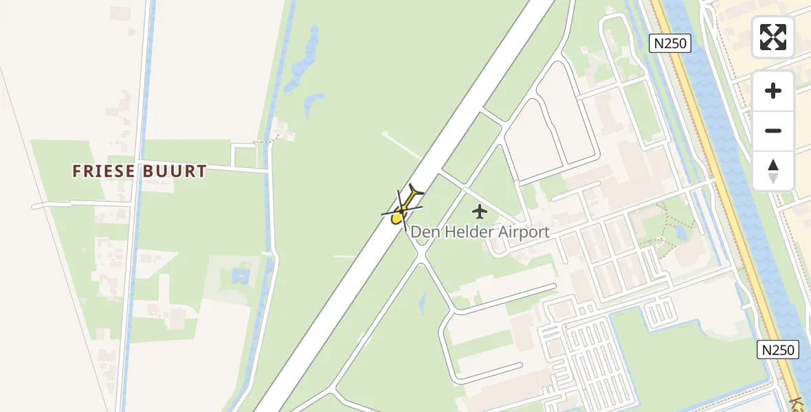 Vluchtroute  van Vliegveld De Kooy naar Vliegveld De Kooy