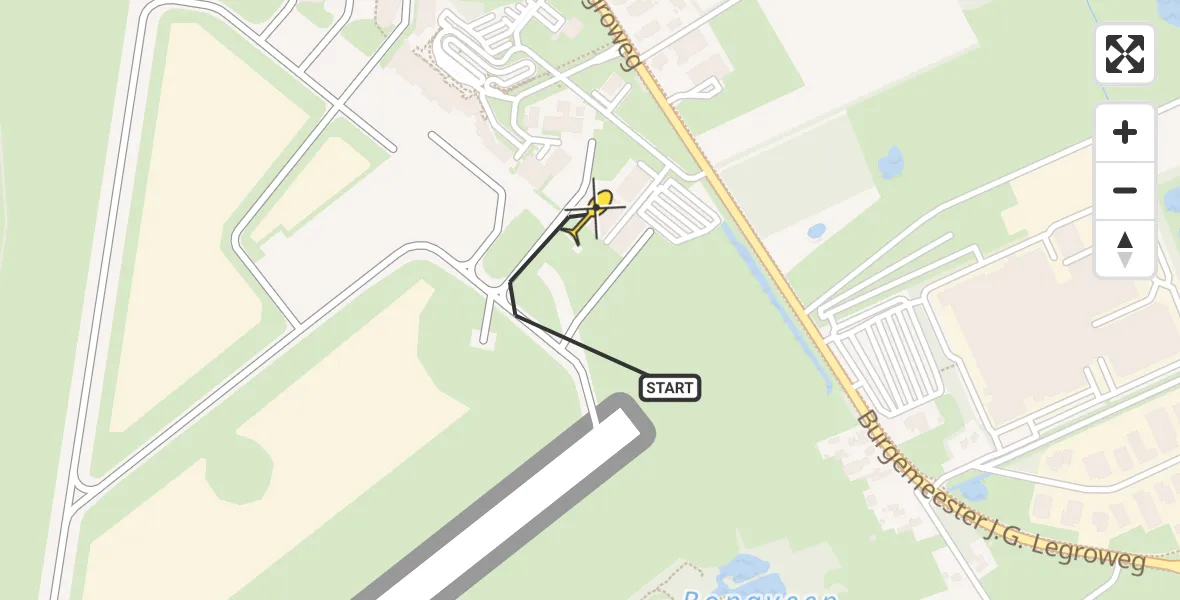 Routekaart van de vlucht: Lifeliner 4 naar Groningen Airport Eelde, Machlaan