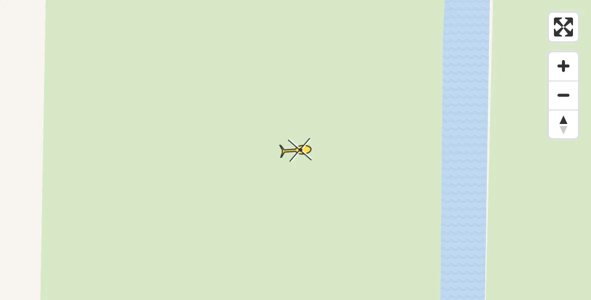 Routekaart van de vlucht: Politiehelikopter naar Berkhout