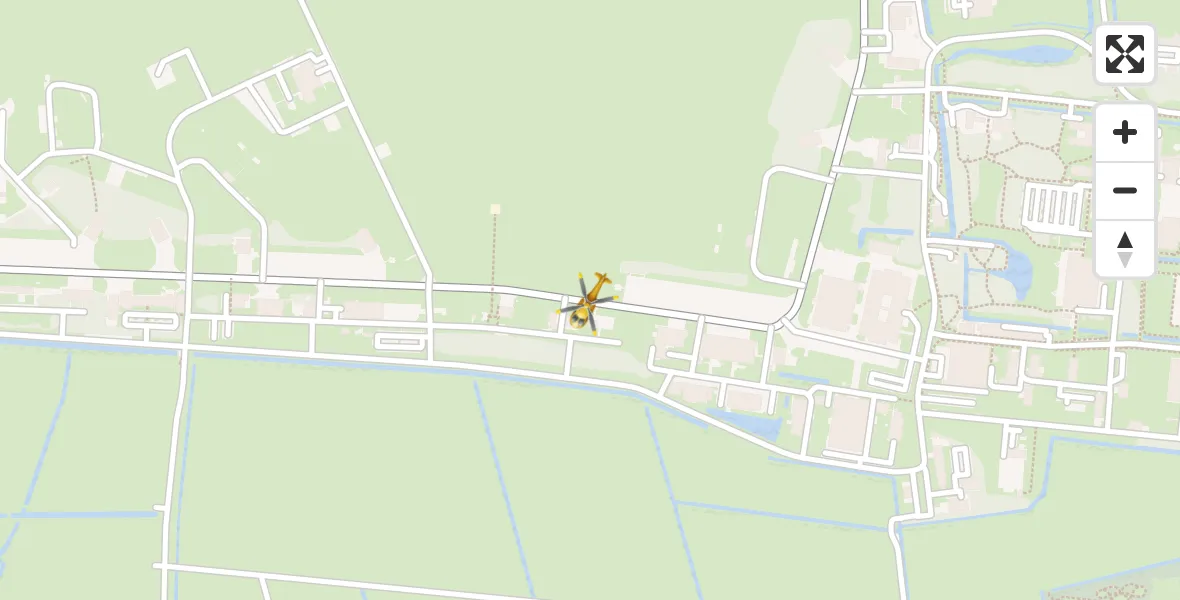 Vluchtroute Ambulancehelikopter Vliegbasis Leeuwarden - Vliegbasis Leeuwarden, 02 februari 2024, 07:52
