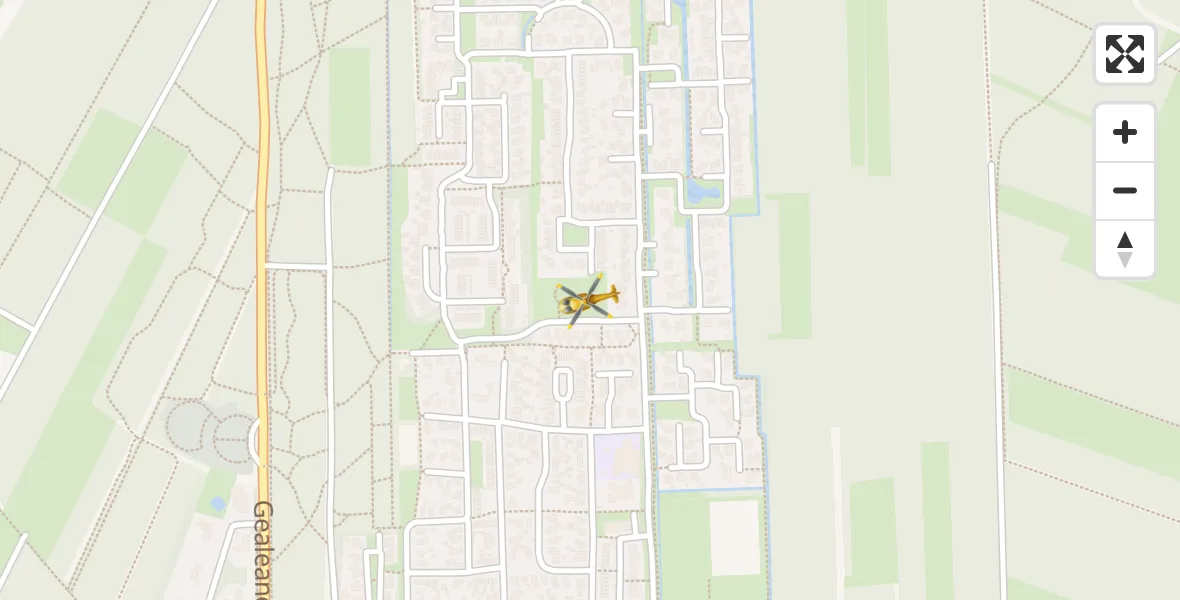 Vluchtroute Traumahelikopter Beetsterzwaag - Beetsterzwaag, 02 februari 2024, 09:48