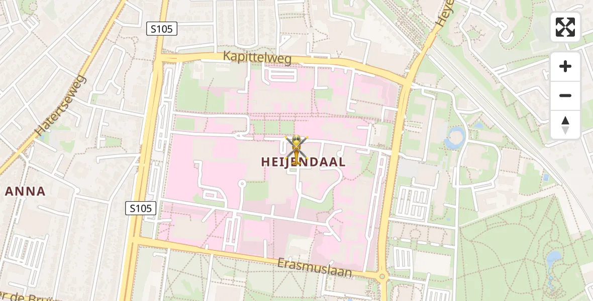 Vluchtroute Traumahelikopter Radboud Universitair Medisch Centrum - Radboud Universitair Medisch Centrum, 02 februari 2024, 15:36